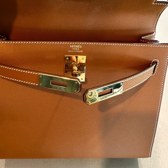 Hermes Kelly epsom salt 28 Gold - Picture 11 of 13